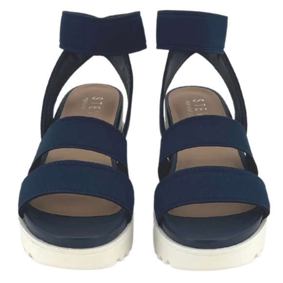Steven | Natural Comfort Women's Kelly Sandal | Blue | Size 6 - Picture 1 of 5
